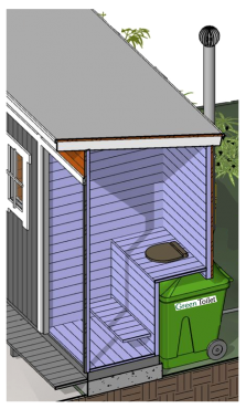 Komposttoilette Grüntoi Garten 120l