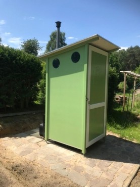 Komposttoilette Toilettenhäuschen Elstertal C (Clivus M100, CL310)