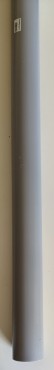 Lüftungsrohr DN75, gerade, 1m, grau